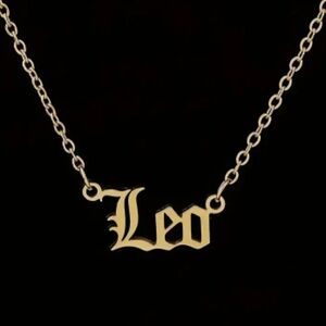 Gold Leo Pendant Necklace
